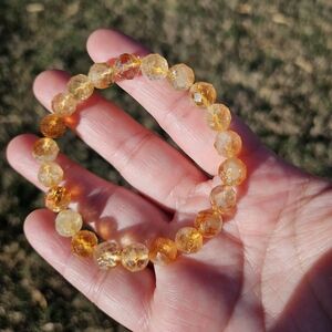 citrine faceted bracelet